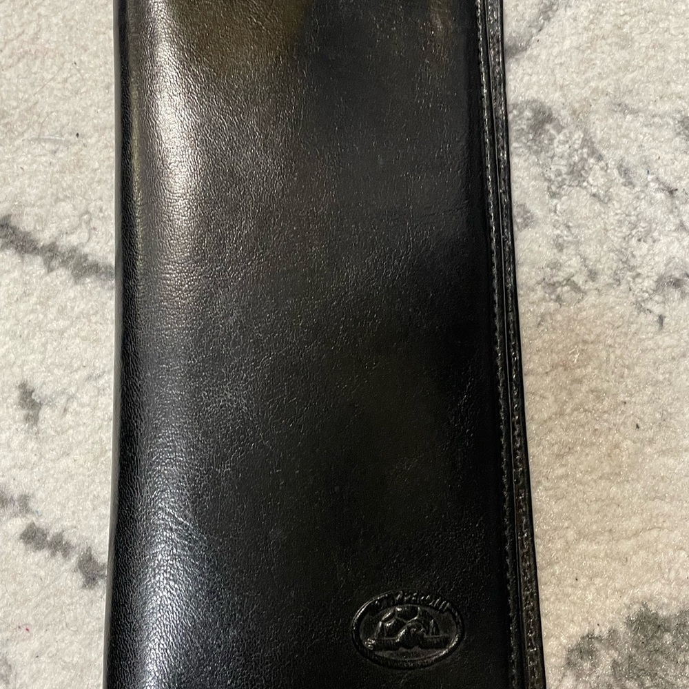 Italian Black Leather Wallet